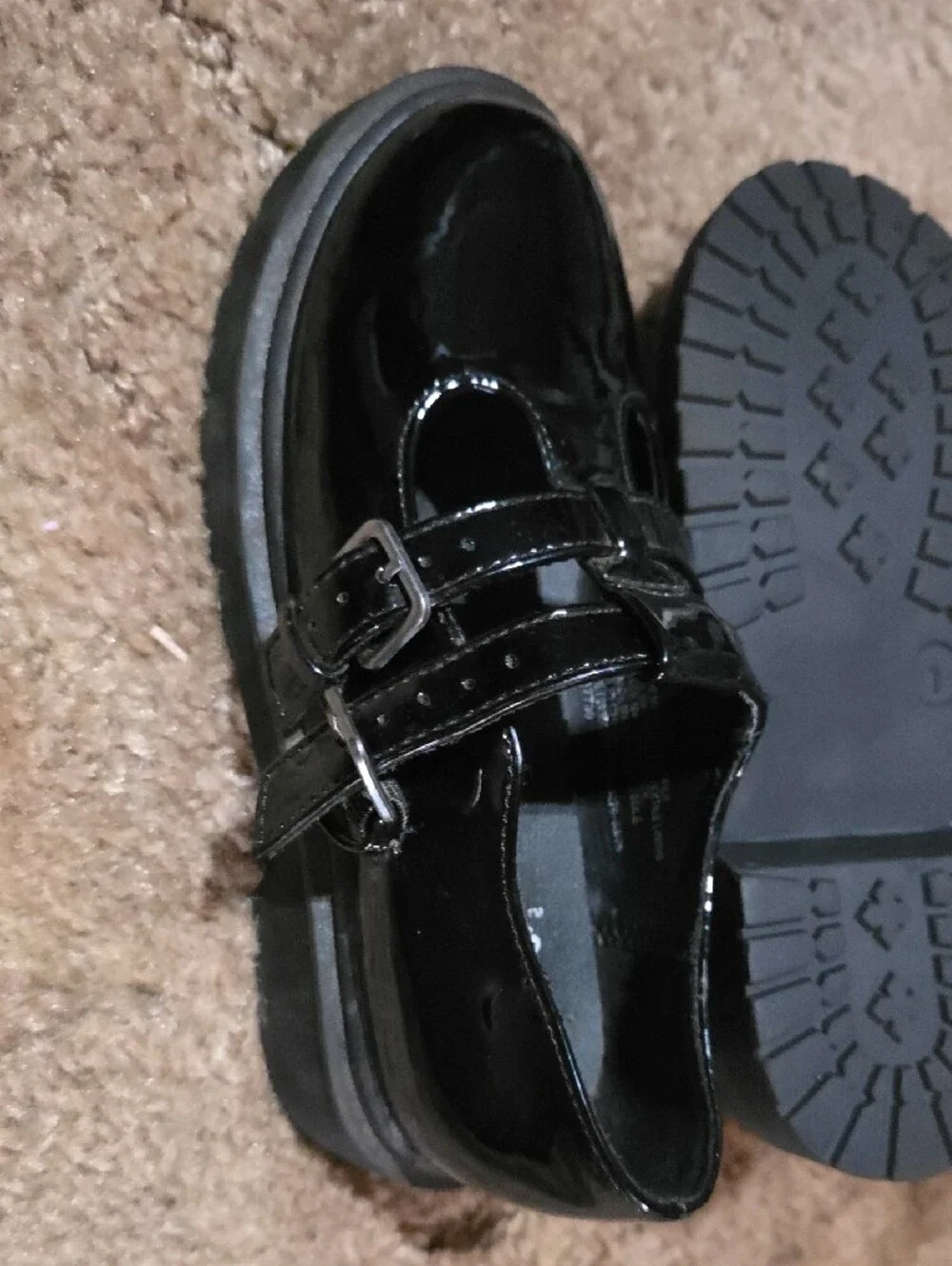 art class Black Patent Mary Jane School Shoes